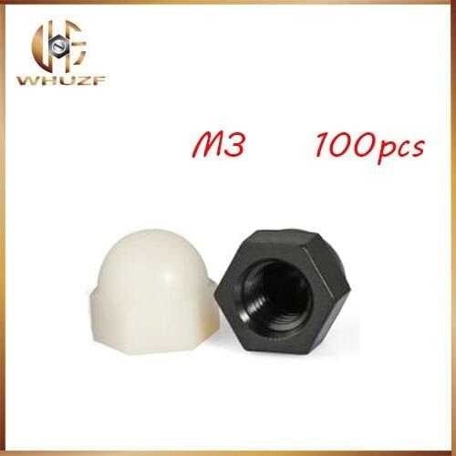 100pcs DIN1587 Acorn Nuts m3 m4 m5 m6 m8 nylon Cap Nut Acorn Dome Head Hex Nuts