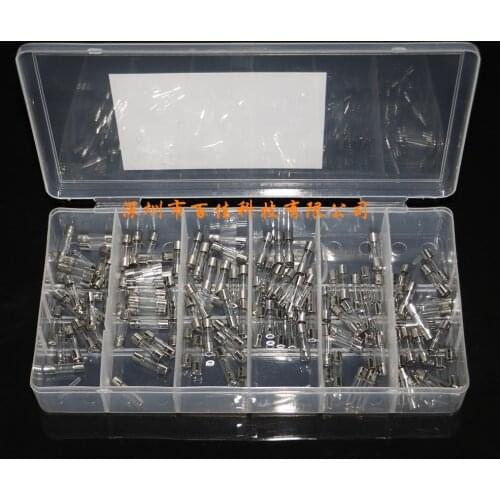 120Pcs 6 kinds specifications × 20Pcs 250V 5*20MM glass fuse, household appliance fuse set