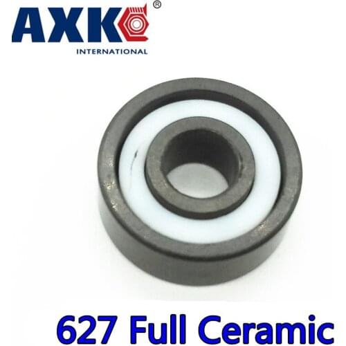 2019 Rushed Rodamientos Axk 627 Full Ceramic Bearing ( 1 Pc ) 7*22*7 Mm Si3n4 Material 627ce All Silicon Nitride Ball Bearings
