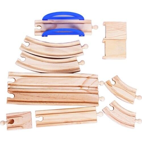 41Pcs Wooden City Transportation Buidling Blocks, Kids Educational Toy Gift