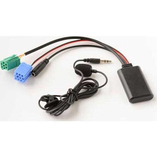 Car Bluetooth 5.0 Stereo Audio AUX Input Cable MINI Plug For Renault 2005-11