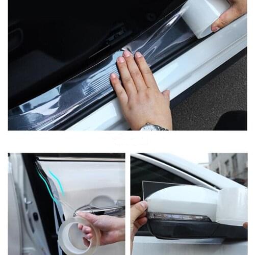 Car Stickers Door Edge Protector Universal Car Door Sill Sticker Car Protect for Renault 2 button Clio Scenic Megane 2 Duster
