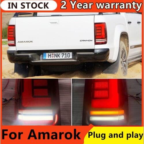 Car Styling for VW Amarok Tail Lights 2010-2020 Amarok LED Tail Lamp LED DRL Dynami Signal Brake Reverse auto Accessories