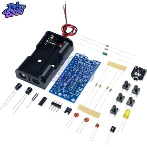 DC1.8-3.6V 76MHz-108MHz Wireless Stereo FM Radio Kit Audio Receiver PCB FM Module Kits Learning Electronics For Diy