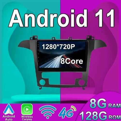 128G 9'' IPS Car Radio Android 10 Auto Stereo Multimedia For Ford S-Max Ford S Max 2007 2008 GPS Navi Navigation WiFi Car DVD