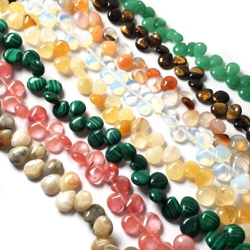 Natural Stone Water Drop Shape Loose isolation Beads Crystal Beaded for Jewelry Making DIY Bracelet Necklace Accessories