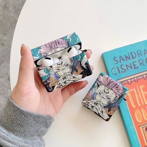 Cute Anime Jujutsu Kaisen Yuji Itadori Fushiguro Soft Headphone Earphone Case For Apple Airpods 1 2 3 Pro Wireless Headset Cover