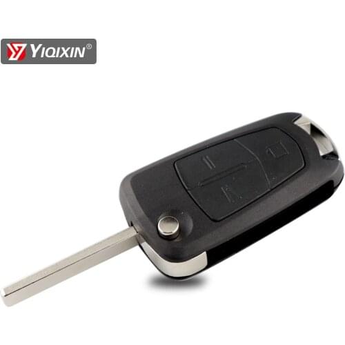 YIQIXIN For Opel Insignia Vectra Corsa Zafira For Chevrolet Aveo Orlando Cruze 3 Button Folding Car Key Shell Flip Key Case