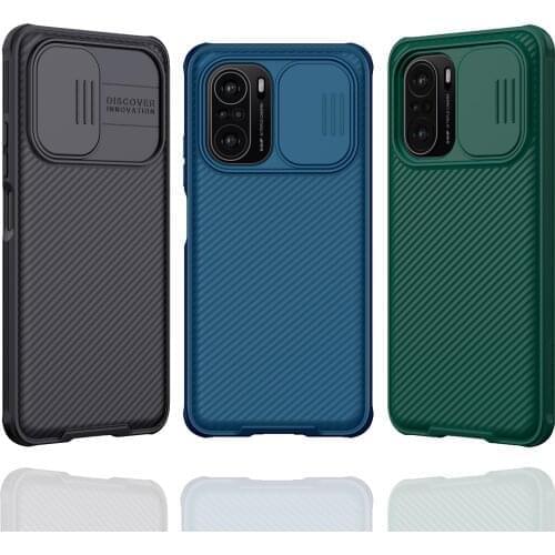 For Xiaomi POCO F3 Case NILLKIN Slide Cover Camera Lens Full Protection Bumper for Redmi K40 Pro Plus Casing