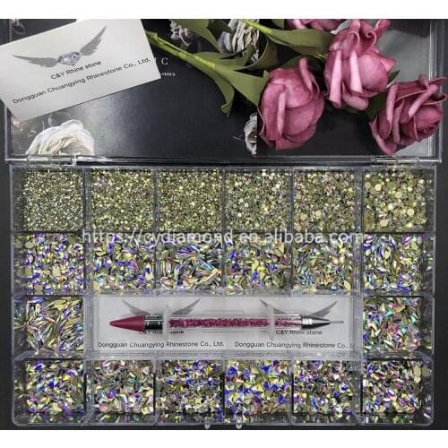 Hight Quality Multi Shape Glass Crystal Stone Decoration Design Flatback Nail Art Fancy Rhinestone