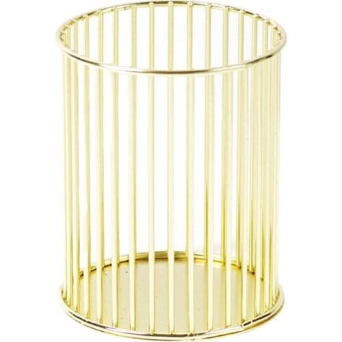 Makeup Holder Portable Easy to Clean Metal Nail Pen Organizer for Women