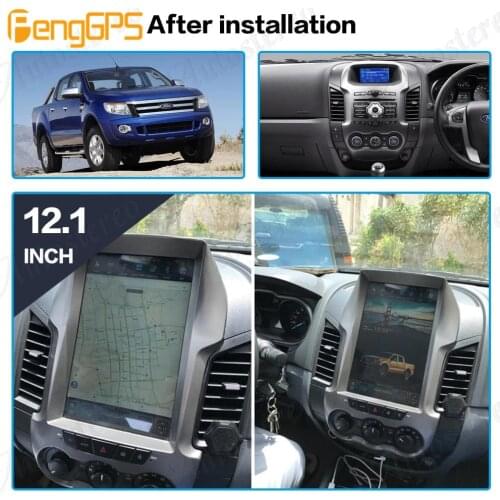 For Ford Ranger/Ford F250 2011+ Tesla Style Android 9 Car GPS Navigation Head Unit Multimedia Player Radio Tape Recorder PX6 4GB