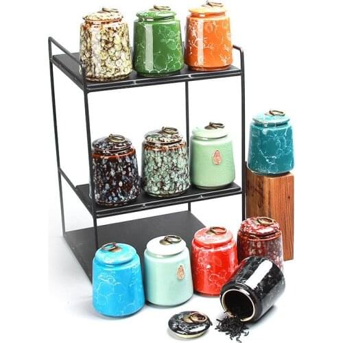 Ceramics Tea Caddies Kung Fu Tea Set Accessories Portable Tea Storage Jar Caddy Canister Teaware Accessories Storage Tea Box