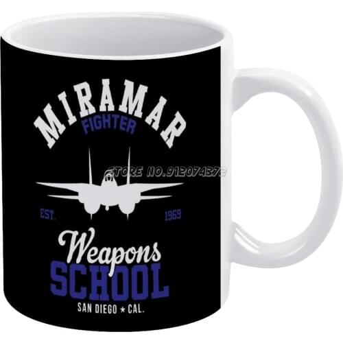 Miramar Coffee Mugs Ceramic Mug Tea Cup Custom Cup Personalized Maman Gift Tom Gun Fans 80s 1980s Lt Pete Goose Day Film