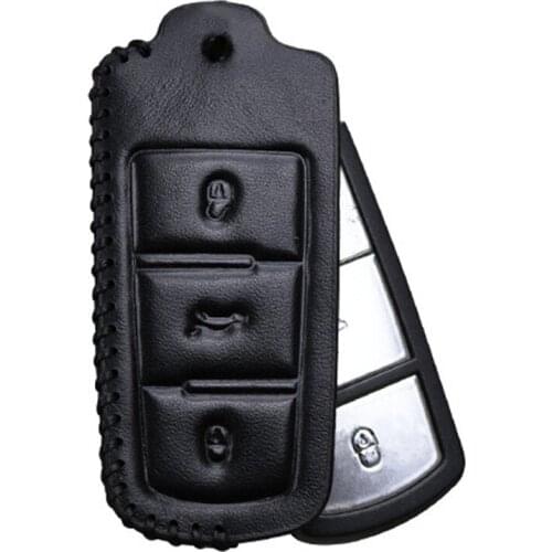 Leather Car Key Cover Case For Volkswagen Passat CC B6 B7 Passat 3C Magotan R36 B5 B7L B6 B7 B7L 2010 20111 2012 2013 2014 2015