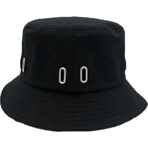 The Latest Fashion Trend Of 2020 Sun Hat Cotton Yarn Card Oval Buckle Basin Hat Black Cotton High Quality Sun Hat