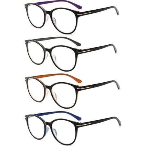 Devyes Fashion Reading Glasses Spring Hinge Stylish Round Readers Men Women Magnifying Glasses Diopter +1.0 +4.0