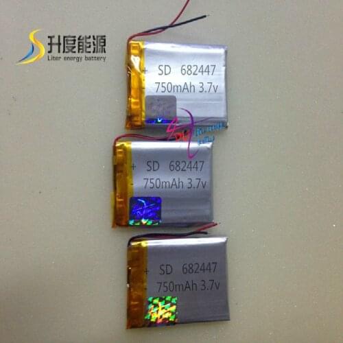 Wholesale alibaba!!! lipo battery 682447 3.7V 750mAh, 750mah li-polymer battery