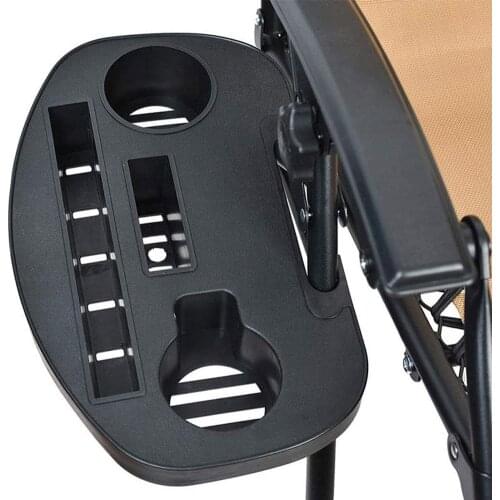 Beach Folding Leisure Lounger Bottle Cup Holder Stand Fishing Chair Drinks Tray for Outdoor Fishing Portable Accessories