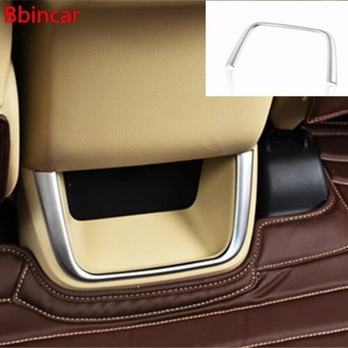 Bbincar Armrest Box Rear Air Vent Trim Cover Molding Interior Accessories For Toyota Highlander Kluger XU50 2014 2015