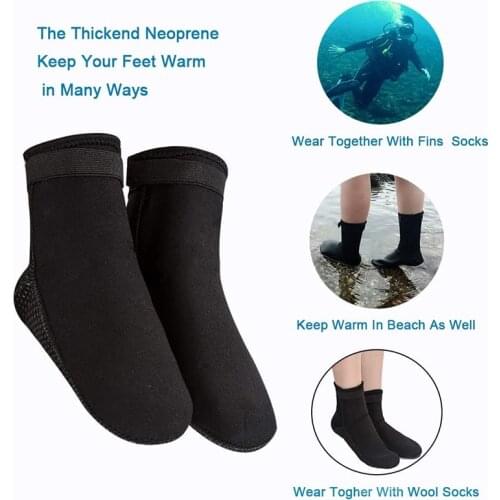 Dive socks boots neoprene diving socks prevent scratches swimming fins supplies from outdoor beach Socks non-slip surf socks 3mm