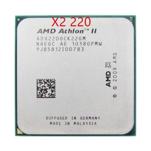Free shipping Athlon II X2 220 CPU 2.8GHz,2MB L2 cache, Dual-Core, Socket AM3,PGA938,X2 220 Desktop CPU