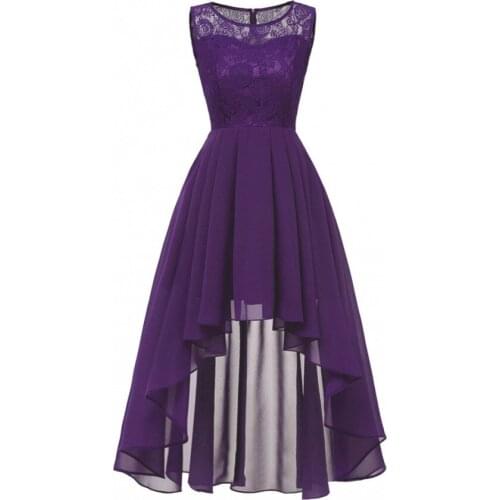 Christmas Women Sexy Sleeveless Asymmetrical Chiffon Lace Long Maxi Dresses Female Elegant Party Dress Lace Vestidos De Festa