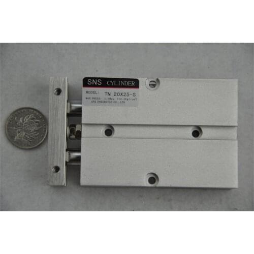 SNS TN20 * 25-S M5"with magnetic reed Airtac type twin rod guide dual shaft acting guide air pneumatic cylinder