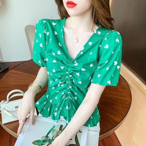 Женские рубашки с рюшами YZAHJ China At AliExpress