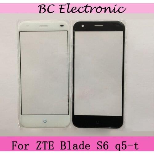 For ZTE Blade S6 S 6 q5-t Black White Front Outer Glass Lens Repair Touch Screen Outer Glass Touch Screen without Flex Cable
