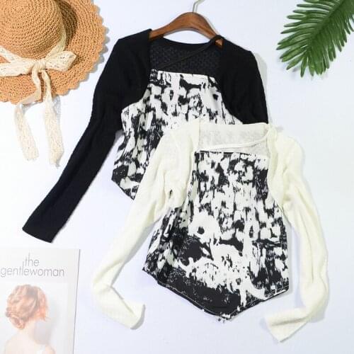 Zoki Patchwork Women T Shirt Long Sleeve Thin Knit Female Tees Tie Dye Fashion Streetwear Y2k Tops Pullover Summer T Shirt 2021