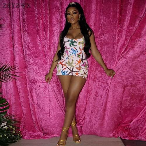 ZKYZWX Aesthetic Sleeveless Sling Dress Sexy Club Party Outfits for Women Summer Trendy Y2k Clothes Backless Bodycon Dresses