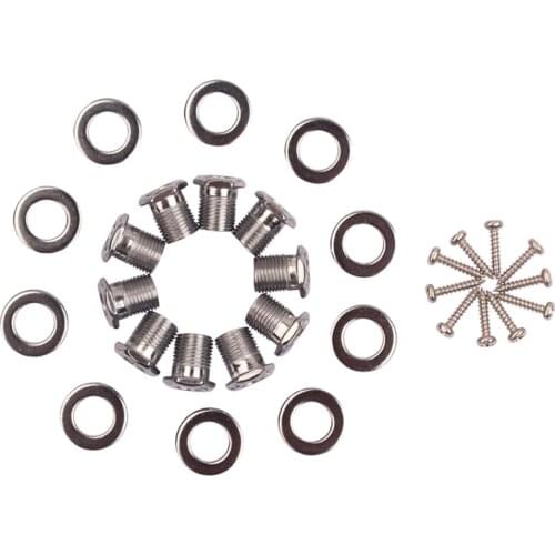 10 Sets Hex Threaded Bushing Ferrules for Box Guitar Tuning Peg Tuner Machine Heads DIY