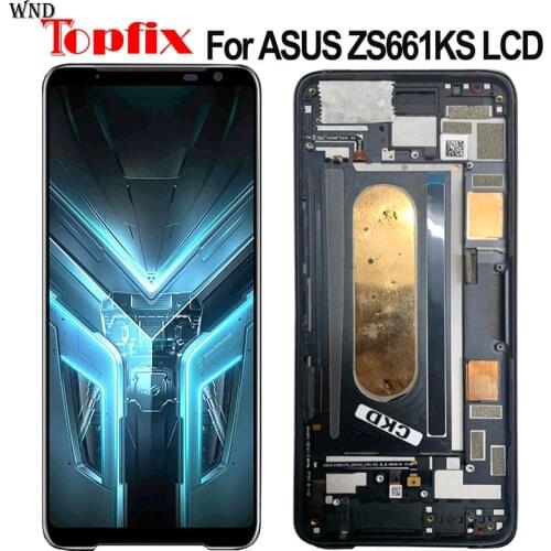 100% Tested For Asus ROG Phone 3 ZS661KS LCD Display Touch Screen Digitizer Assembly Replacement Parts For ASUS ZS661KS LCD