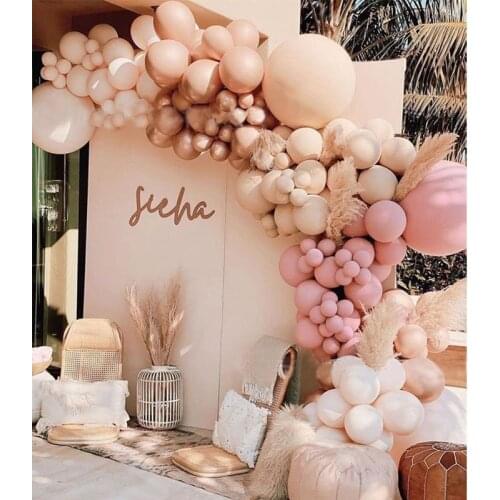 Macaron Pink Balloon Garland Arch Kit Wedding Birthday Party Decoration Balloon Arch Arche Ballon Arco Palloncini Wedding Arch