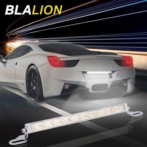 12V 24V Car LED License Plate Lights Tailgate Light Brake Reverse Backup Tail Light Strip 3030 SMD Waterproof License Plate Lamp