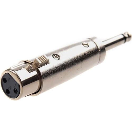 3Pin XLR Female To 6.35mm Male Mono Jack Lead Adapter Microphone Leader Adapter