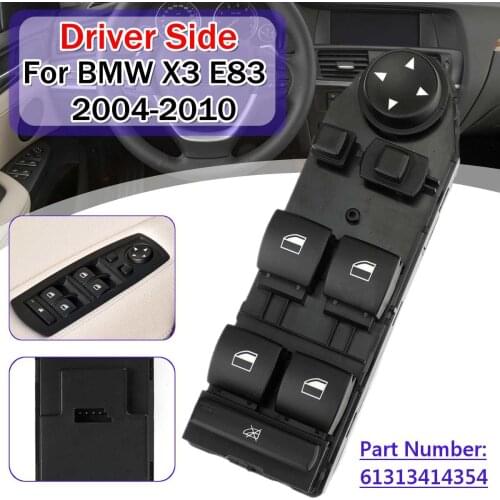 61313414355 Left Driver Window Lifter Mirror Switch Control Unit For BMW E83 X3 2004 2005 2006 2007 2008 2009 2010 61313414354