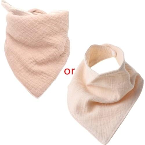 Baby Feeding Bibs Soft Gauze Saliva Towel Toddler Triangle Scarf Newborn Burp Cloth Gifts 69HE