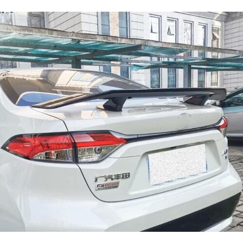 CEYUSOT For Universal Spoiler Wing NEW OLD Toyota Corolla ABS Plastic CAR Trunk Tail FIN Accessories Refit Black Body Kit 2000