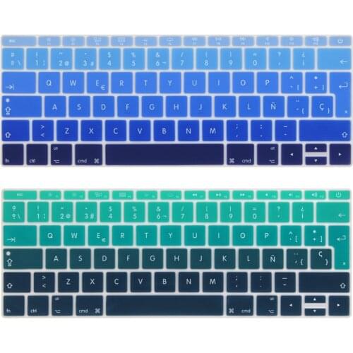 Spanish EURO Enter keyboard Cover for 2016-2018 Macbook Pro 13" 13.3 inch (No Touch Bar) Model A1708