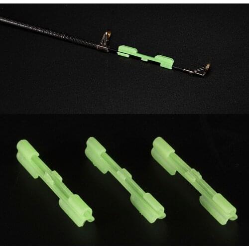 10pcs Night Fishing Rod Tip light holder fishing tackle accessories fake lure Clip used on fishing rod for chemical light stick