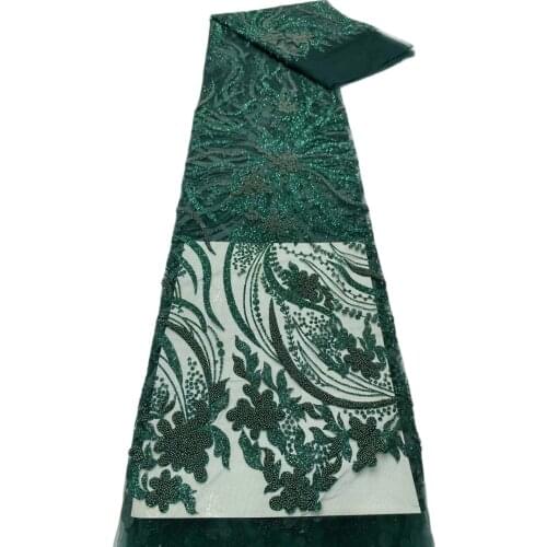 Elegant Newest Aso Ebi Party Shinning Powers Net Designs Teal Green Color Nice 2021 Turtle Fashion Wedding Dress Material T053