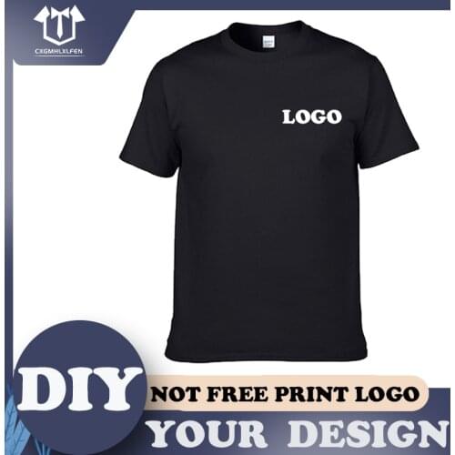NO logo Price 100% Cotton Custom T Shirt Make Your Design Logo Text Men Women Print Original Design High Quality Gifts Tshirt