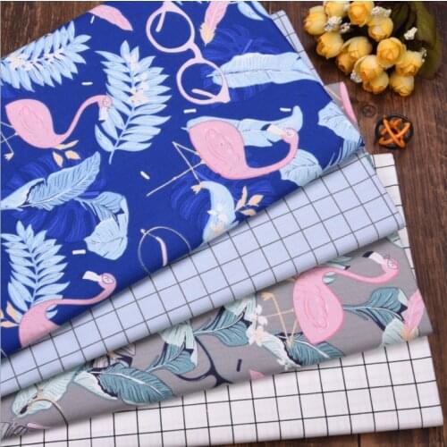 Cartoon Animal Kids Cotton Twill Fabric Baby Cotton Quilting Fabric by meter for DIY Sewing Bed Sheet Dress Making Cotton Fabric