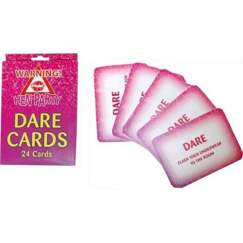 24PC Hen Party Bachelorette Party Dare Cards Bride Team To Be Party Game Girls Out Night Prop Drinking Game Cards