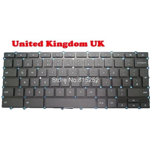 Laptop Keyboard For Haier CHROMEBOOK 11E HR-116E 11 HR-116R WBM14L16GB-732 WBM14L13US-732 United Kingdom/United States US Black