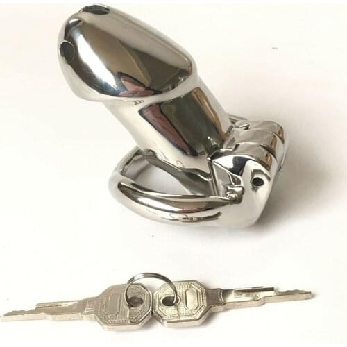 Stainless Steel Small Big Chastity Cage With Customized An-ti Stuck Cockring Male Penis Cage Chastity Devices Penis Lock for Men