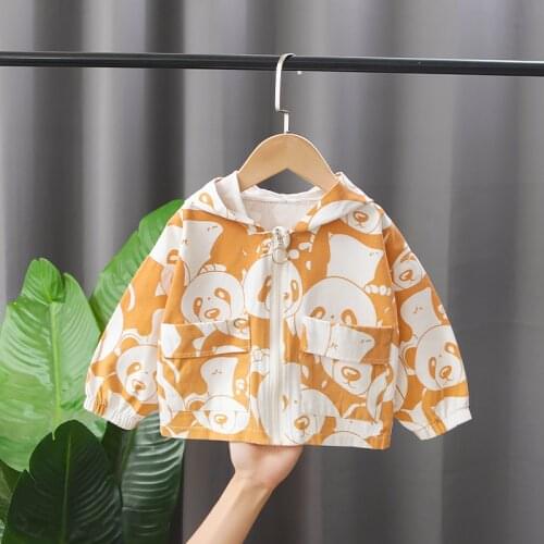 2021 Spring Autumn Boys Hooded Jacket Coat Baby Girls Clothes Children Hoodies For Kids Sweatshirt Toddler Outerwear Sportswear