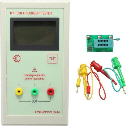 MK-328 Transistor Tester Capacitor ESR Inductance Resistor Meter LCR NPN PNP MOS